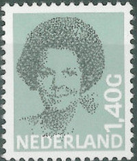 Netherlands 1981-1982 Queen Beatrix Definitives - Type Struycken 1G40.jpg