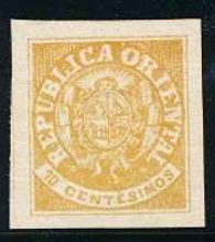 Uruguay 1864 Definitives - Coat of Arms 10c.jpg