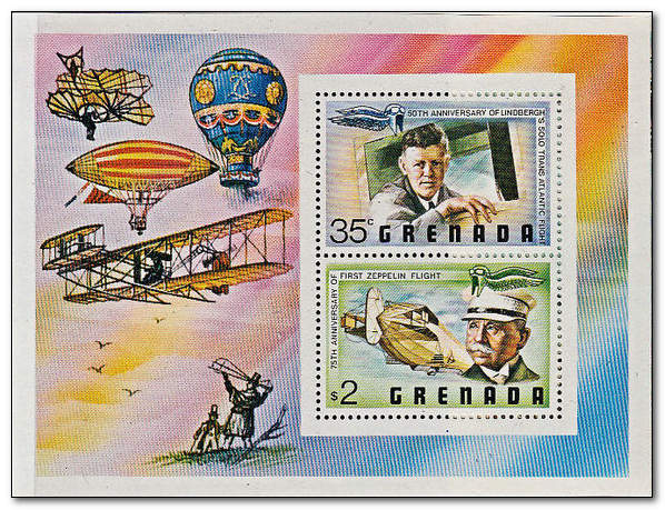 Grenada 1978 Flight Anniversaries 1MS.jpg