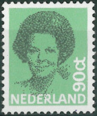 Netherlands 1981-1982 Queen Beatrix Definitives - Type Struycken 90c.jpg