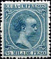 Cuba 1896 Newspaper Stamps - King Alfonso XIII (Baby) a.jpg