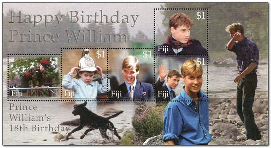 Fiji 2000 Prince Williams 18th Birthday ms.jpg