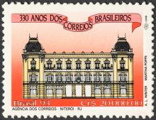 Brazil 1993 International Stamp Exhibition Brasiliana '93 - The 330th Anniversary of the Postal Service in Brasil d 20000.jpg