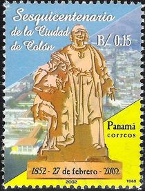 Panama 2002 Colon City, 150th Anniversary 0,15.jpg