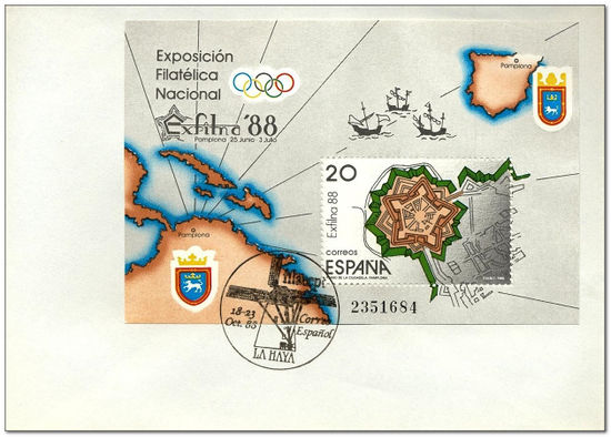 Spain 1988 Exfilna Stamp Exhibition fdc.jpg