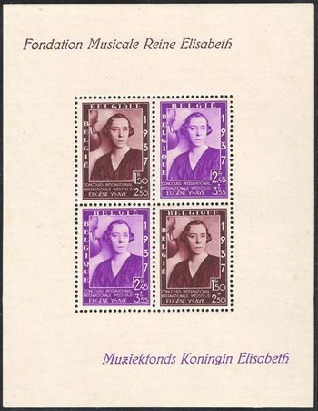 Belgium 1937 Musical Foundation Queen Elisabeth MS.jpg