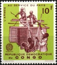 Congo Democratic Republic (Kinshasa) 1966 Congolese Army II 10F.jpg