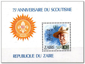 Zaire 1982 75th Anniversary of Boy Scouts ms.jpg