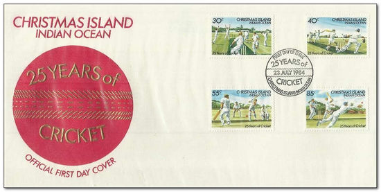 Christmas Island 1984 Island Cricket 25th Anniversary fdc.jpg