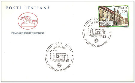 Italy 1988 Viconti Lyceum, Rome fdc.jpg