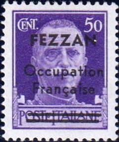 Fezzan 1943 Italian Stamps Overprinted and Surcharged a.jpg