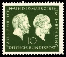 Germany-West 1954 The 100th Birth Anniversary of Paul Ehrlich and Emil Adolf von Behring 10.jpg
