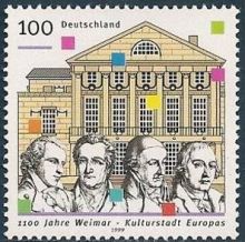 Germany Unified 1999 1100th Anniv of Weimar a.jpg