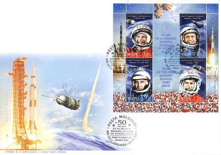 Moldova 2011 First Manned Space Flight - 50th Anniversary fdc.jpg