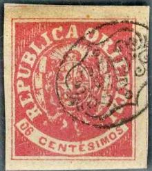 Uruguay 1864 Definitives - Coat of Arms 06c.jpg