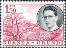 Ruanda-Urundi 1955 Definitives - King Baudouin of Belgium 1F50.jpg