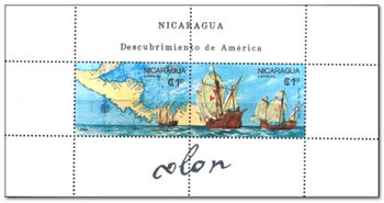 Nicaragua 1986 500th (1992) of the Discovery of America ms.jpg
