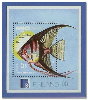 Kampuchea 1988 Stamp Exhibition "Finlandia '88" - Aquarium Fish ms.jpg