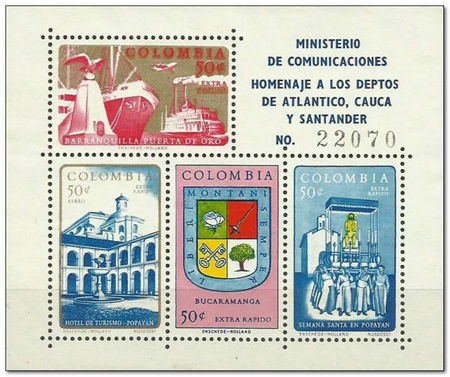 Columbia 1961 Atlantico Tourist stamps ms.jpg