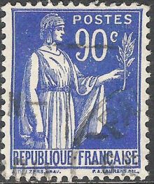 France 1937 - 1942 Definitives - Peace, New Colors 90Ac.jpg