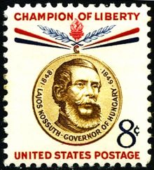 United States of America 1958 Champions of Liberty - Lajos Kossuth 8¢.jpg