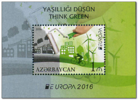 Azerbaijan 2016 Europa - Think Green ms.jpg