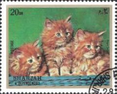 Sharjah 1972 Cats - Kittens 20dh.jpg