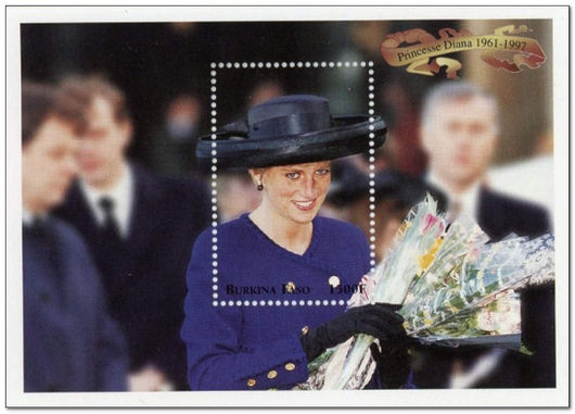 Burkina Faso 1998 First Anniversary of Princess Diana's Death 1c.jpg