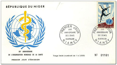 Niger 1968 W.H.O. 20th Anniversary fdc.jpg