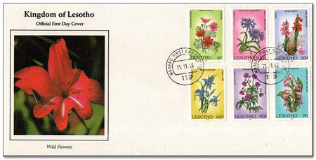 Lesotho 1985 Wild Flowers fdc.jpg
