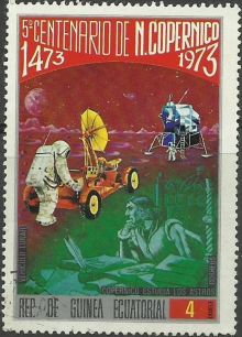 Equatorial Guinea 1974 Nicolaus Copernicus, 500th Birth Anniversary 4e.jpg