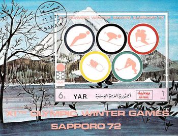 Yemen Arab Republic 1971 Winter Olympic Games 1972 - Sapporo MS2.jpg
