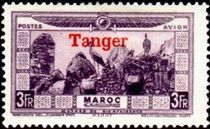 French Post Offices in Tangier 1928 Airmail Stamps of Morocco - Overprinted "Tanger" i.jpg