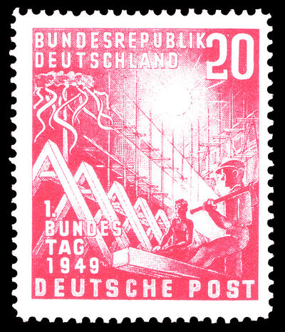 Germany-West 1949 Opening of Parliament 20.jpg