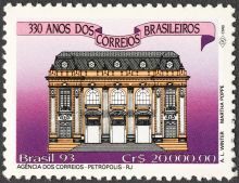 Brazil 1993 International Stamp Exhibition Brasiliana '93 - The 330th Anniversary of the Postal Service in Brasil b 20000.jpg