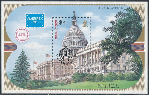 Belize 1986 AMERIPEX 86, Chicago OVP g.jpg