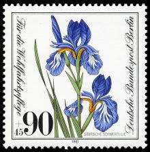 Germany-Berlin 1981 Charity Stamps - Flowers 90+45.jpg