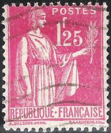 France 1937 - 1942 Definitives - Peace, New Colors 1F25.jpg