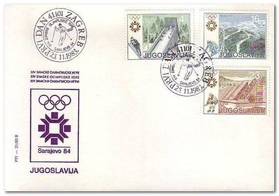 Yugoslavia 1983 Winter Olympic Games - Sarajevos fdc1.jpg