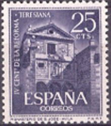 Spain 1962 Theresian Reform, 400th Anniversary 25c.jpg
