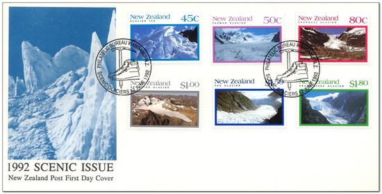 New Zealand 1992 Glaciers fdc.jpg